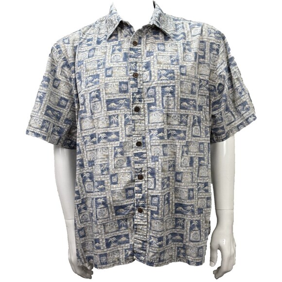 Cooke Street Vintage Hawaiian Shirt XL Aloha Wear Tiki Palm Island Single Stitch - Picture 1 of 5